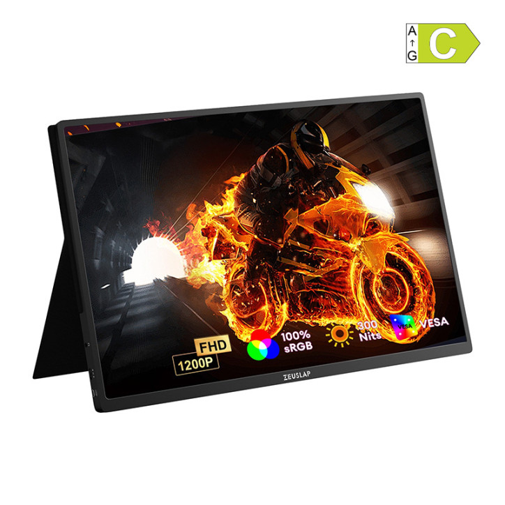 ZEUSLAP P16 Plus 16" Monitor Portatile FHD 1920x1200 IPS USB-C