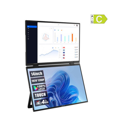 Zeuslap Z14W Monitor Portatile 14 pollici Dual Touch