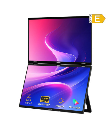 Zeuslap Z18W Monitor Portatile Doppio 18.5" FHD 120Hz