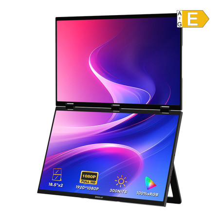 Zeuslap Z18W Monitor Portatile Doppio 18.5" FHD 120Hz