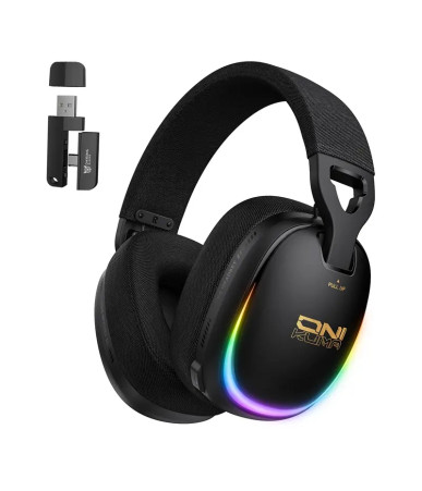 Cuffie Gaming ONIKUMA GT805 Wireless Bluetooth RGB Nero