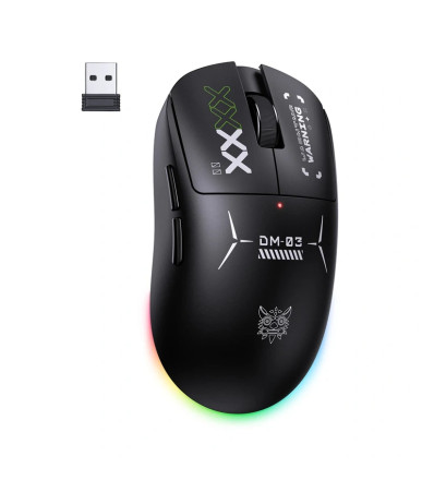 Mouse Gaming ONIKUMA DM03 RGB 2.4G Wireless + Bluetooth + USB Nero