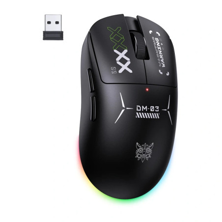 Mouse Gaming ONIKUMA DM03 RGB 2.4G Wireless + Bluetooth + USB Nero