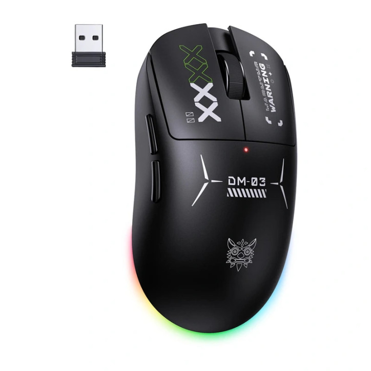 Mouse Gaming ONIKUMA DM03 RGB 2.4G Wireless + Bluetooth + USB Nero Mouse Gaming ONIKUMA DM03 RGB 2.4G Wireless + Bluetooth + USB Nero