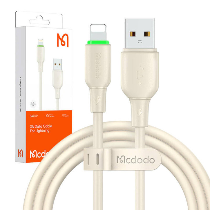 Cavo Mcdodo USB-Lightning CA-4740 LED 1.2m Beige Cavo Mcdodo USB-Lightning CA-4740 LED 1.2m Beige