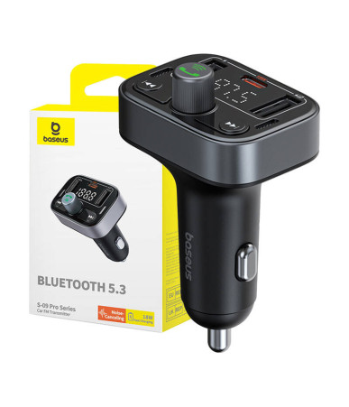 Baseus S-09 Pro Trasmettitore FM Bluetooth Nero