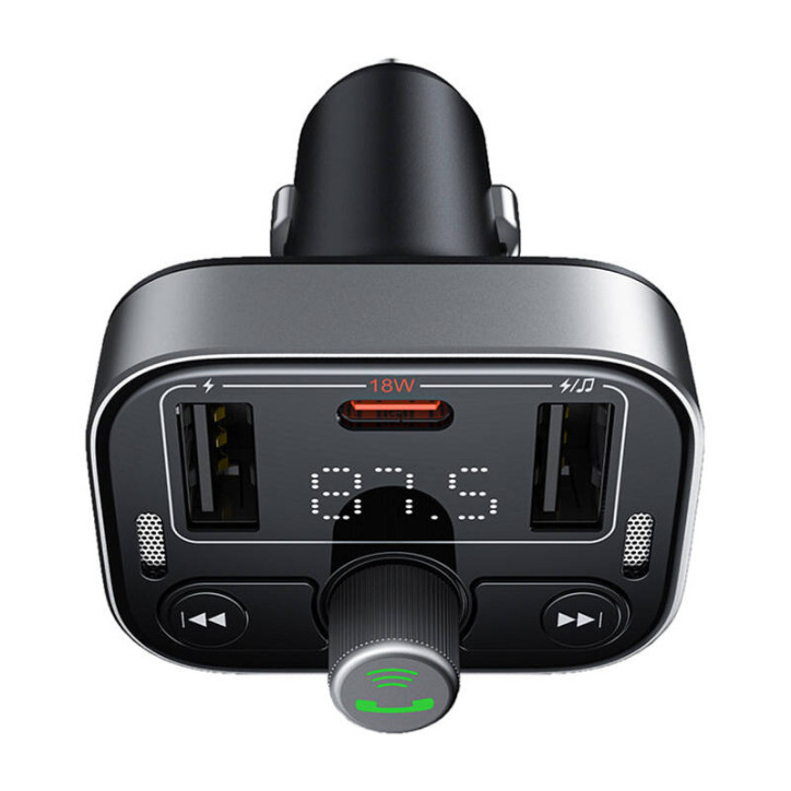 Baseus S-09 Pro Trasmettitore FM Bluetooth Nero Baseus S-09 Pro Trasmettitore FM Bluetooth Nero