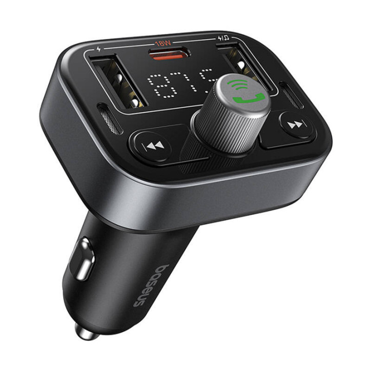 Baseus S-09 Pro Trasmettitore FM Bluetooth Nero Baseus S-09 Pro Trasmettitore FM Bluetooth Nero