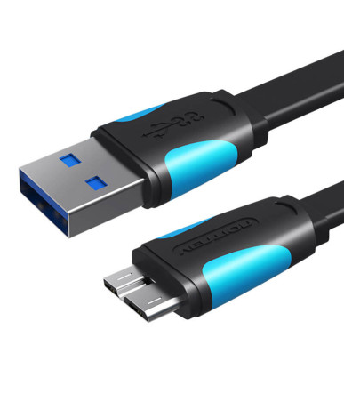 Vention VAS-A12-B025 Cavo USB 3.0 A a Micro-B 0.25m Nero