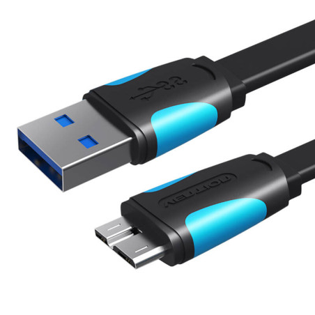 Vention VAS-A12-B025 Cavo USB 3.0 A a Micro-B 0.25m Nero