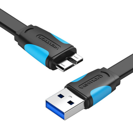 Vention VAS-A12-B025 Cavo USB 3.0 A a Micro-B 0.25m Nero