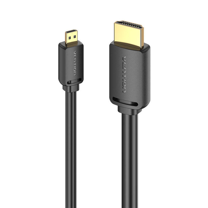 Cavo Vention HDMI-D Maschio a HDMI-A Maschio AGIBF 1m 4K 60Hz Nero Cavo Vention HDMI-D Maschio a HDMI-A Maschio AGIBF 1m 4K 60Hz Nero