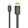 Cavo Vention HDMI-D Maschio a HDMI-A Maschio AGIBF 1m 4K 60Hz Nero