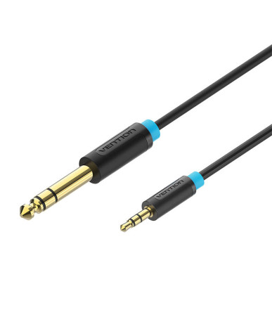 Cavo Audio Vention BABBG TRS 3.5mm a 6.35mm 1,5m Nero
