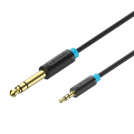 Cavo Audio Vention BABBG TRS 3.5mm a 6.35mm 1,5m Nero