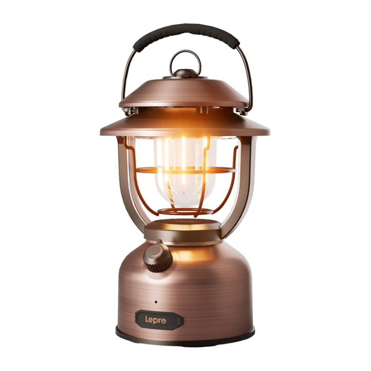 LEPRO Lampada da Campeggio 1000lm 15000mAh Bronzo Antico LEPRO Lampada da Campeggio 1000lm 15000mAh Bronzo Antico