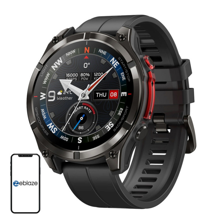 Zeblaze Stratos 4 Pro Smartwatch Nero