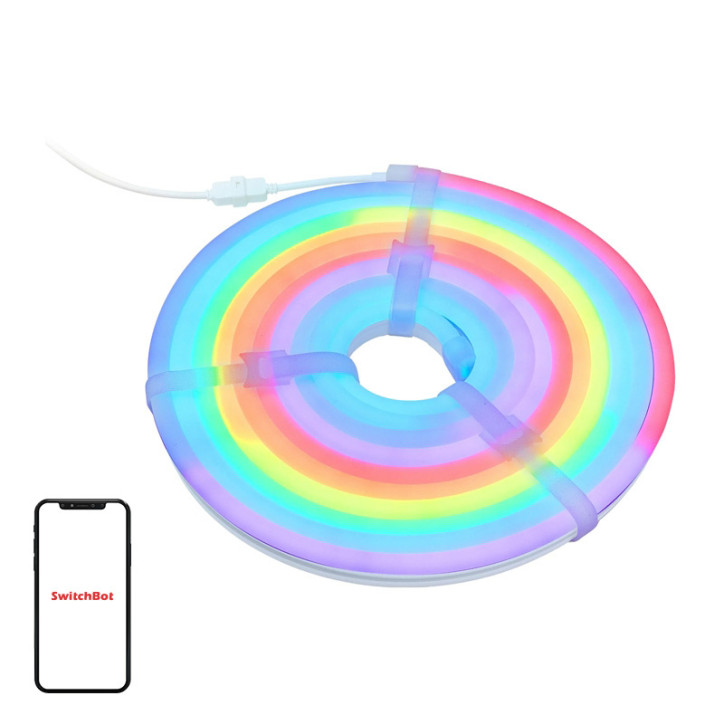 SwitchBot Neon Wire Rope Light RGBIC 2m Bianco SwitchBot Neon Wire Rope Light RGBIC 2m Bianco