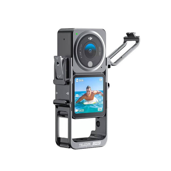 Telesin Metal Frame per DJI Action 2 Nero