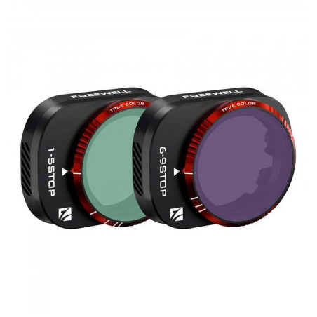Freewell Filtri VND 1-5 Stop + 6-9 Stop per DJI Mini 4 Pro