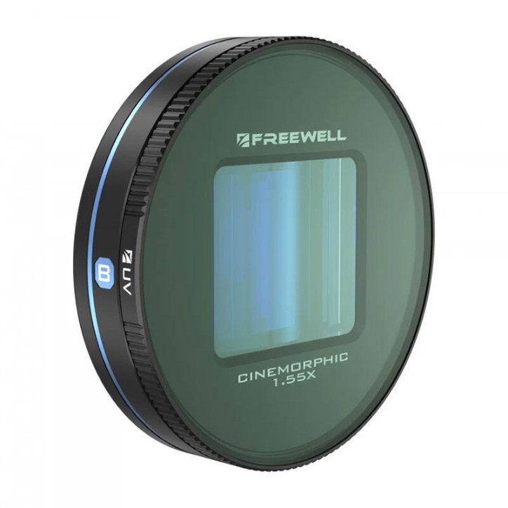 Freewell Obiettivo Anamorfico Blu 1.55x per Galaxy e Sherp