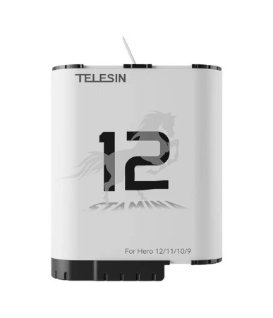 TELESIN Batteria Stamina GP-HPB-012 per GoPro Hero 12/11/10/9