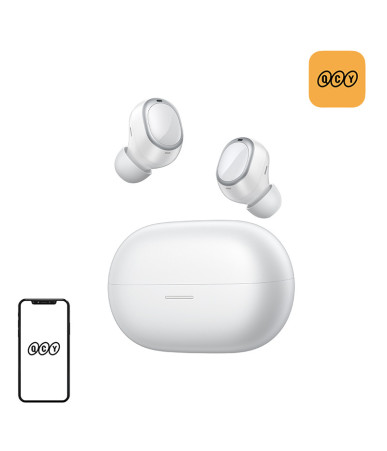 QCY Melobuds A30 Auricolari Bluetooth TWS Bianchi