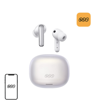 QCY Melobuds N65 Auricolari Bluetooth TWS Bianchi
