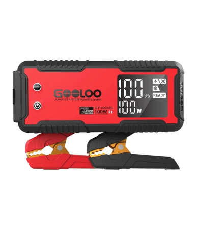GOOLOO GT4000S Avviatore d'Emergenza 4000A 74Wh Rosso