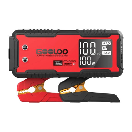 GOOLOO GT4000S Avviatore d'Emergenza 4000A 74Wh Rosso