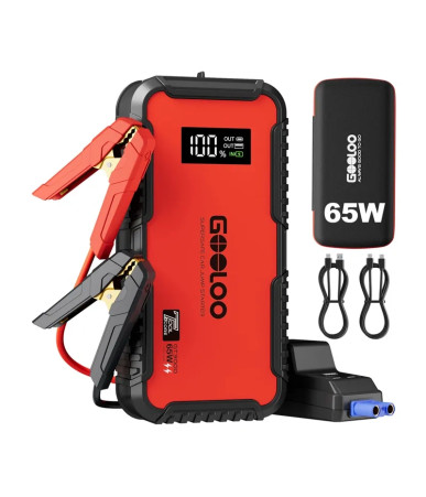 GOOLOO GT3000 44.4Wh Avviatore Portatile 3000A Nero