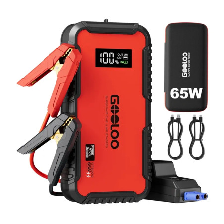GOOLOO GT3000 44.4Wh Avviatore Portatile 3000A Nero