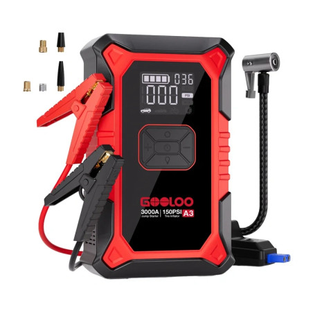 GOOLOO A3 Jump Starter con Compressore 3000A
