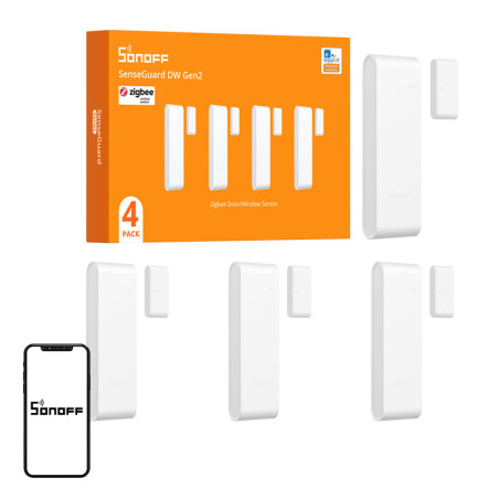 SONOFF SNZB-04PR2 Sensore Porte e Finestre Zigbee 4 Pezzi
