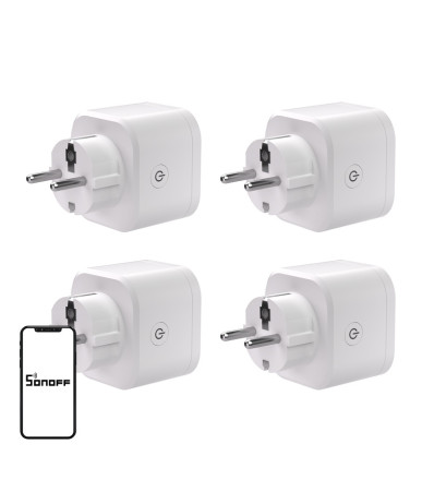 SONOFF S61s Matter Wi-Fi Smart Plug 4 Pezzi Bianco