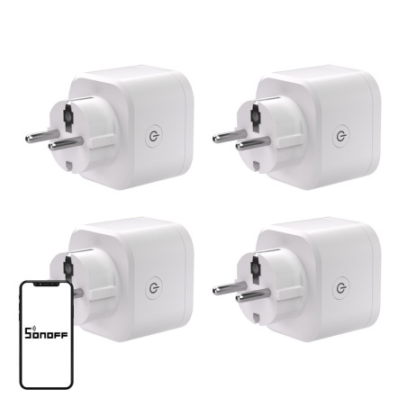 SONOFF S61s Matter Wi-Fi Smart Plug 4 Pezzi Bianco