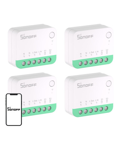 SONOFF MINIR4M Extreme Matter Switch 4 Pezzi Bianco