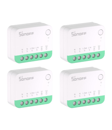 SONOFF MINIR4M Extreme Matter Switch 4 Pezzi Bianco
