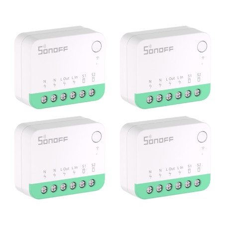 SONOFF MINIR4M Extreme Matter Switch 4 Pezzi Bianco