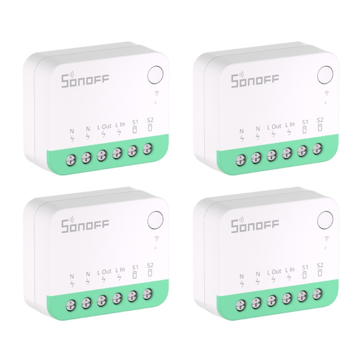 SONOFF MINIR4M Extreme Matter Switch 4 Pezzi Bianco