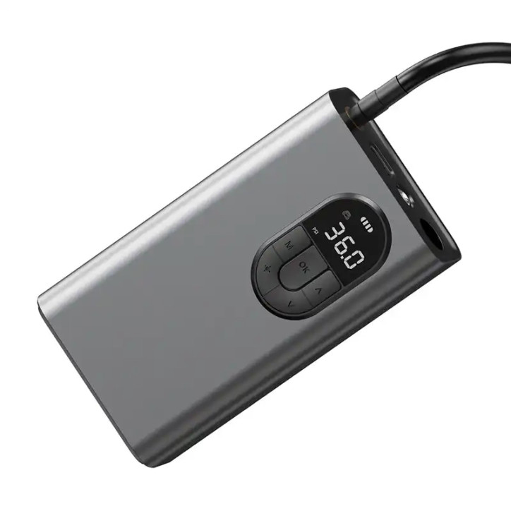 Baseus Energy Source Mini Compressore per Auto 7500mAh Grigio Baseus Energy Source Mini Compressore per Auto 7500mAh Grigio