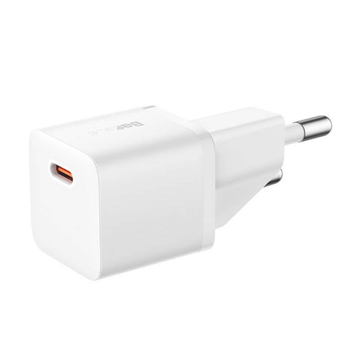 Baseus Caricatore da Muro Mini GaN5 20W Bianco