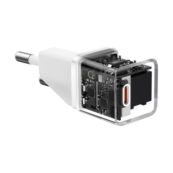 Baseus Caricatore da Muro Mini GaN5 20W Bianco