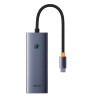 Baseus UltraJoy Series Hub USB-C 5-in-1 Grigio HDMI 4K 3xUSB 3.0 PD