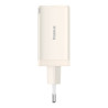 Caricatore Baseus GaN5 65W 2x USB-C + USB Bianco con cavo 1m