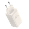 Caricatore Baseus GaN5 65W 2x USB-C + USB Bianco con cavo 1m
