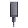 Caricatore Baseus GaN5 65W 2x USB-C + USB Grigio con Cavo 1m