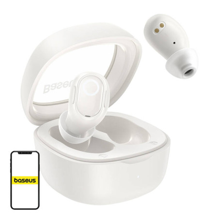 Baseus Bowie WM02 TWS Cuffie Wireless Bluetooth 5.3 Bianco