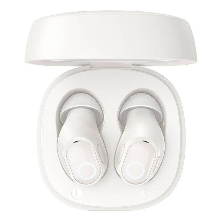 Baseus Bowie WM02 TWS Cuffie Wireless Bluetooth 5.3 Bianco Baseus Bowie WM02 TWS Cuffie Wireless Bluetooth 5.3 Bianco