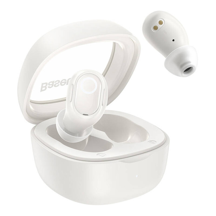 Baseus Bowie WM02 TWS Cuffie Wireless Bluetooth 5.3 Bianco Baseus Bowie WM02 TWS Cuffie Wireless Bluetooth 5.3 Bianco